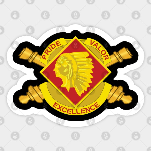 45th Artillery Brigade w Brranch Sticker by twix123844